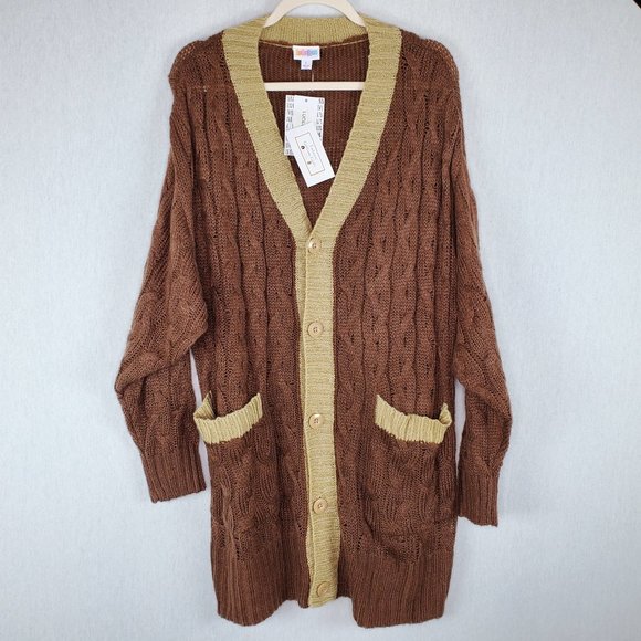 LuLaRoe Sweaters - Lularoe Lucille Cardigan Knit Sweater Size Large